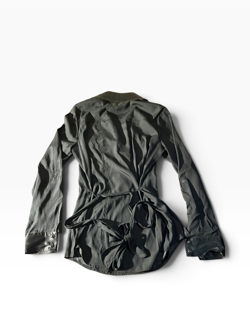 Cache Black Button-Front Utility Blouse - Picture 3 of 3